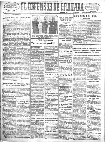 'El Defensor de Granada  : diario político independiente' - Año LIII Número 28349 Ed. Mañana - 1932 Noviembre 06