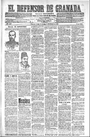 'El Defensor de Granada  : diario político independiente' - Año XXV Número 13116  - 1903 Octubre 15
