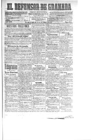 'El Defensor de Granada  : diario político independiente' - Año XXVI Número 13151  - 1904 Febrero 29