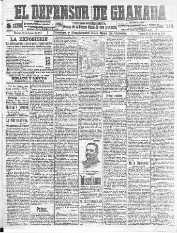 'El Defensor de Granada  : diario político independiente' - Año XXVIII Número 13930  - 1906 Junio 29