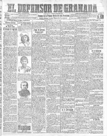 'El Defensor de Granada  : diario político independiente' - Año XXX Número 14539  - 1908 Julio 28