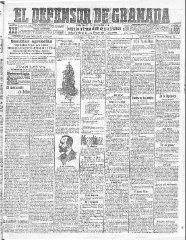 'El Defensor de Granada  : diario político independiente' - Año XXX Número 14580  - 1908 Septiembre 13