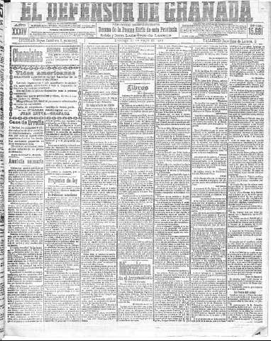 'El Defensor de Granada  : diario político independiente' - Año XXXIV Número 15681  - 1912 Enero 21