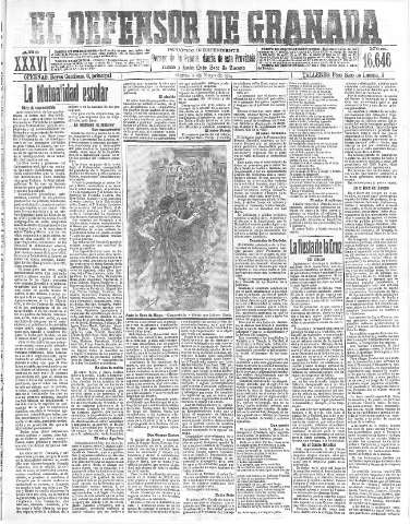 'El Defensor de Granada  : diario político independiente' - Año XXXVI Número 16646  - 1914 Mayo 05