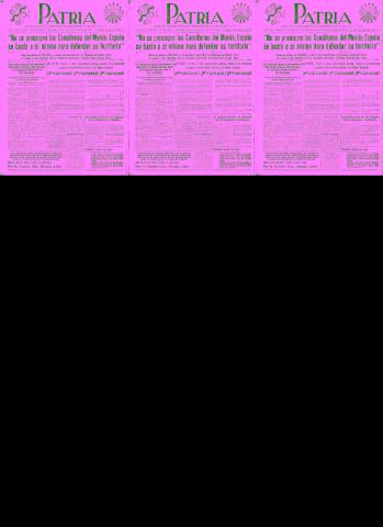 'Patria  : diario de Falange Española Tradicionalista y de las J.O.N.S.' - Año III Segunda Epoca Número 139  - 1937 Octubre 17