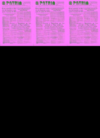 'Patria  : diario de Falange Española Tradicionalista y de las J.O.N.S.' - Año IV Número 310  - 1938 Julio 10