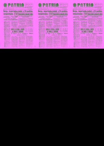 'Patria  : diario de Falange Española Tradicionalista y de las J.O.N.S.' - Año V Número 506  - 1939 Febrero 03