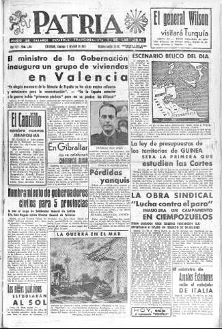 'Patria  : diario de Falange Española Tradicionalista y de las J.O.N.S.' - Año VIII Número 1894  - 1943 Abril 11