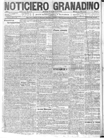 'Noticiero Granadino' - Año I Número 35  - 1904 Abril 03