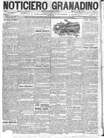 'Noticiero Granadino' - Año I Número 37  - 1904 Abril 05