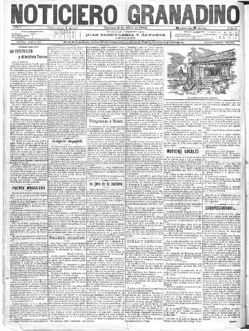 'Noticiero Granadino' - Año I Número 40  - 1904 Abril 08
