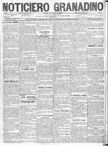 'Noticiero Granadino' - Año I Número 41  - 1904 Abril 09