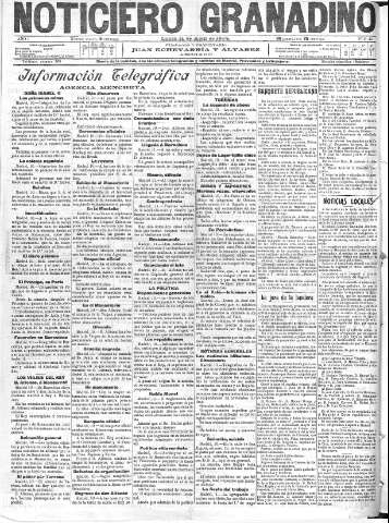 'Noticiero Granadino' - Año I Número 43  - 1904 Abril 11