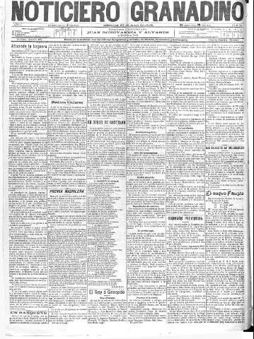 'Noticiero Granadino' - Año I Número 52  - 1904 Abril 20