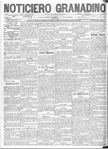 'Noticiero Granadino' - Año I Número 58  - 1904 Abril 26