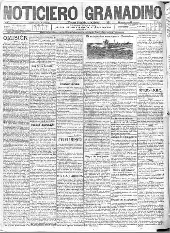 'Noticiero Granadino' - Año I Número 68  - 1904 Mayo 06