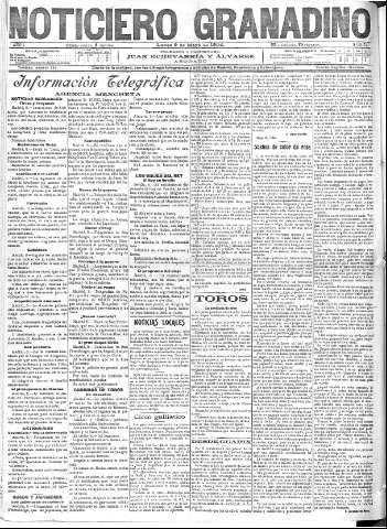 'Noticiero Granadino' - Año I Número 71  - 1904 Mayo 09
