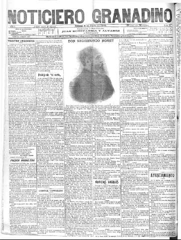 'Noticiero Granadino' - Año I Número 96  - 1904 Junio 04