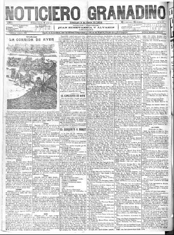 'Noticiero Granadino' - Año I Número 97  - 1904 Junio 05