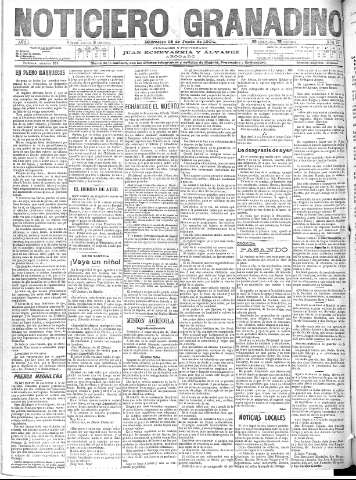 'Noticiero Granadino' - Año I Número 107  - 1904 Junio 15