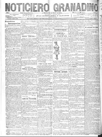 'Noticiero Granadino' - Año I Número 113  - 1904 Junio 21