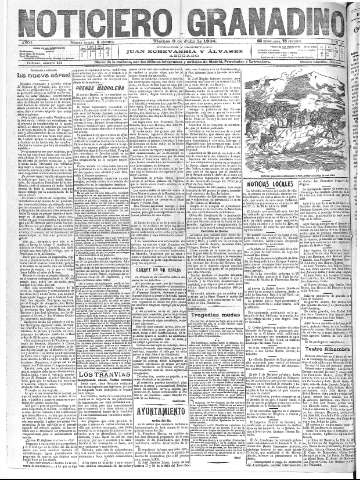 'Noticiero Granadino' - Año I Número 130  - 1904 Julio 08
