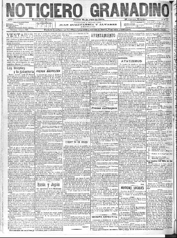 'Noticiero Granadino' - Año I Número 143  - 1904 Julio 21