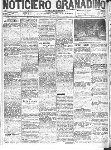 'Noticiero Granadino' - Año I Número 145  - 1904 Julio 23