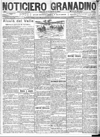 'Noticiero Granadino' - Año I Número 163  - 1904 Agosto 10