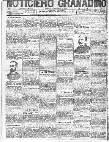 'Noticiero Granadino' - Año I Número 257  - 1904 Noviembre 15
