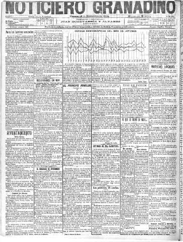 'Noticiero Granadino' - Año I Número 260  - 1904 Noviembre 18