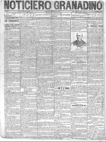 'Noticiero Granadino' - Año II Número 398  - 1905 Abril 07