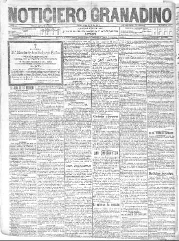 'Noticiero Granadino' - Año II Número 401  - 1905 Abril 10