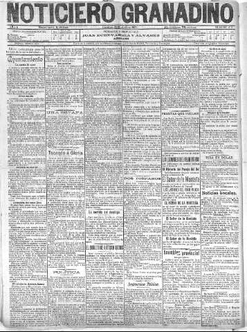 'Noticiero Granadino' - Año II Número 413  - 1905 Abril 23