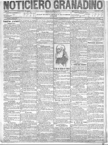 'Noticiero Granadino' - Año II Número 415  - 1905 Abril 25