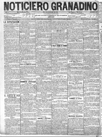 'Noticiero Granadino' - Año II Número 416  - 1905 Abril 26