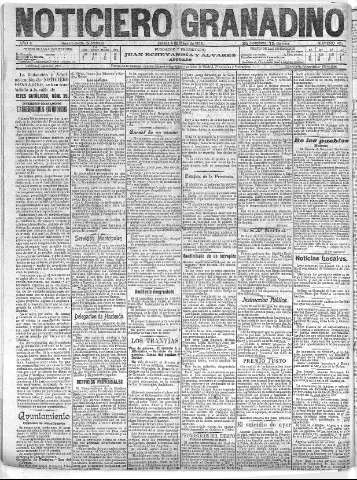 'Noticiero Granadino' - Año II Número 423  - 1905 Mayo 04