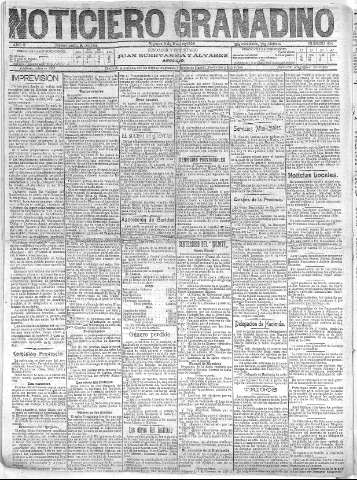 'Noticiero Granadino' - Año II Número 424  - 1905 Mayo 05