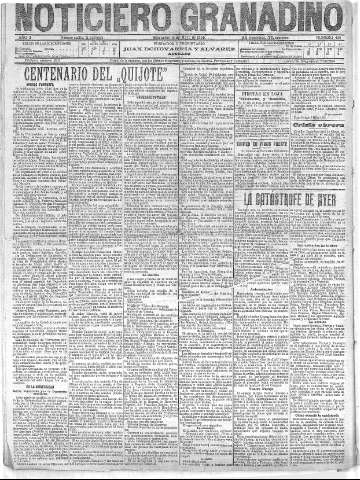 'Noticiero Granadino' - Año II Número 430  - 1905 Mayo 10