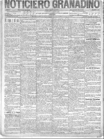 'Noticiero Granadino' - Año II Número 433  - 1905 Mayo 13
