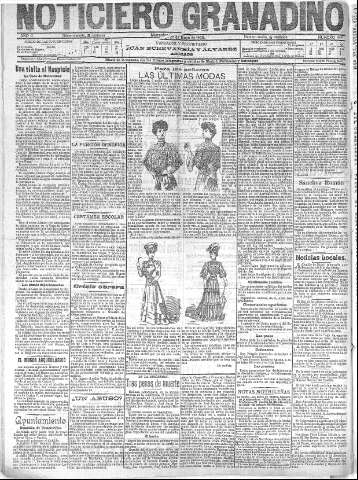 'Noticiero Granadino' - Año II Número 444  - 1905 Mayo 25