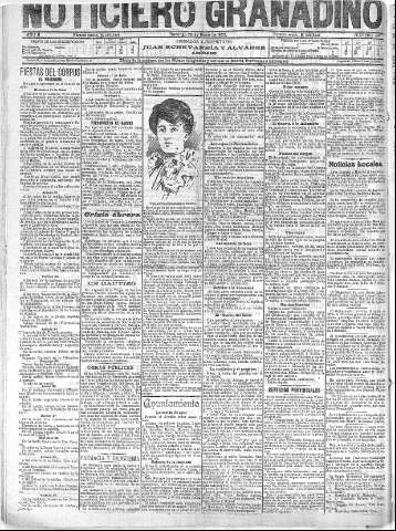'Noticiero Granadino' - Año II Número 447  - 1905 Mayo 28