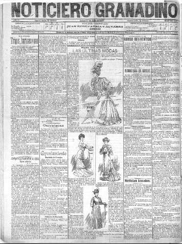 'Noticiero Granadino' - Año II Número 450  - 1905 Junio 01