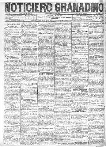 'Noticiero Granadino' - Año II Número 453  - 1905 Junio 04