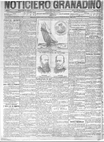 'Noticiero Granadino' - Año II Número 461  - 1905 Junio 14