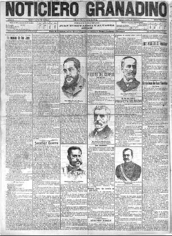 'Noticiero Granadino' - Año II Número 470  - 1905 Junio 24
