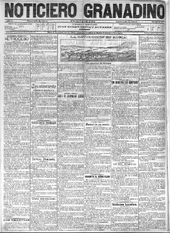 'Noticiero Granadino' - Año II Número 479  - 1905 Julio 05