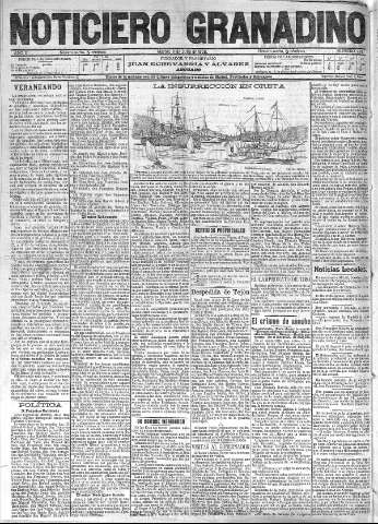 'Noticiero Granadino' - Año II Número 484  - 1905 Julio 11