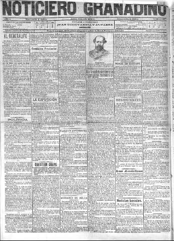 'Noticiero Granadino' - Año II Número 486  - 1905 Julio 13