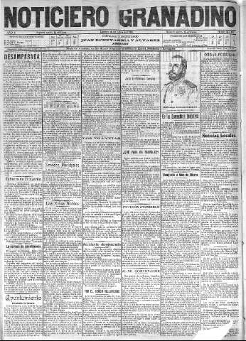 'Noticiero Granadino' - Año II Número 490  - 1905 Julio 18